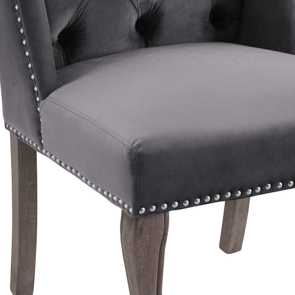 Modway Apprise French Vintage Dining Performance Velvet Side Chair - EEI-3367 | Dining Chairs | Modishstore - 3