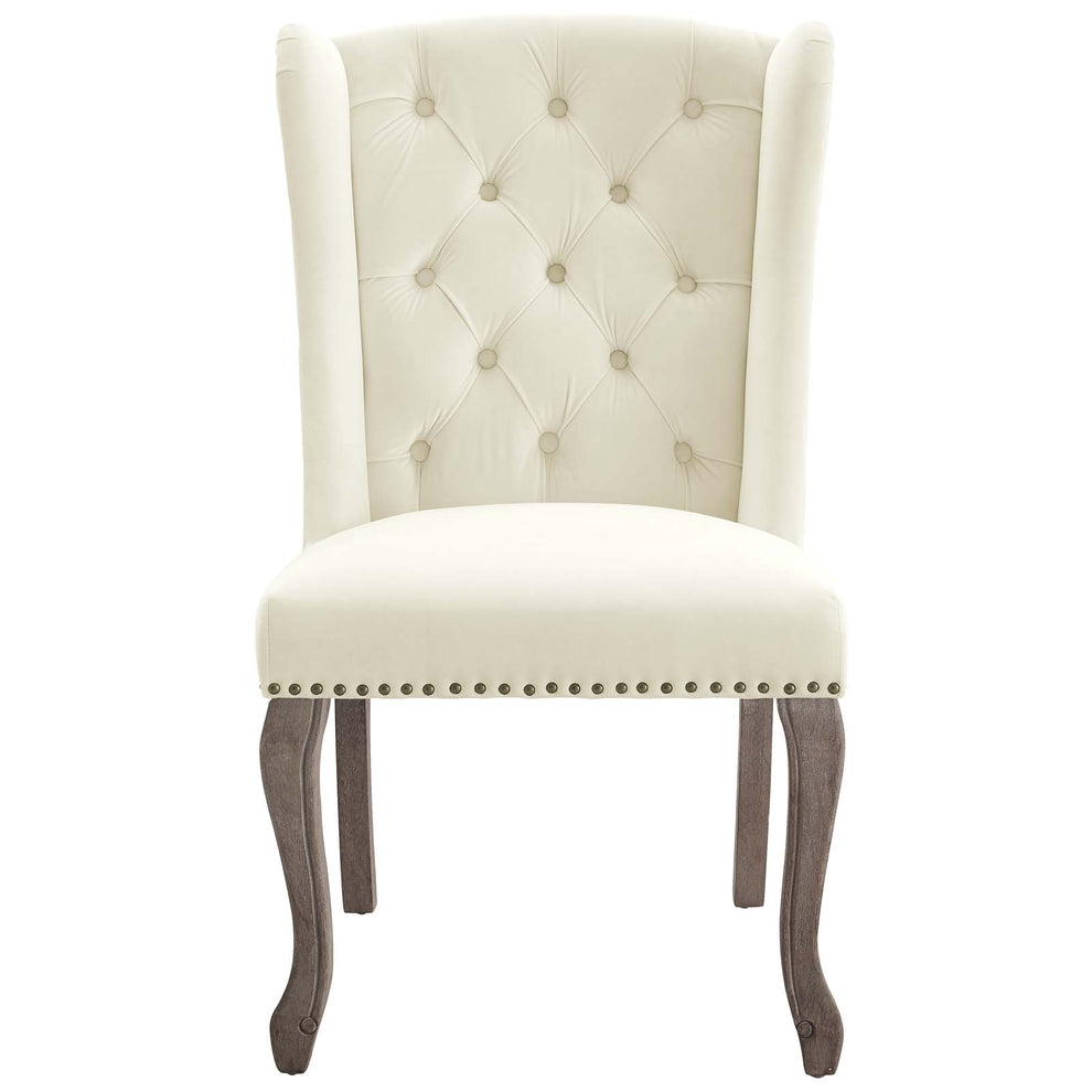 Modway Apprise French Vintage Dining Performance Velvet Side Chair - EEI-3367 | Dining Chairs | Modishstore - 8