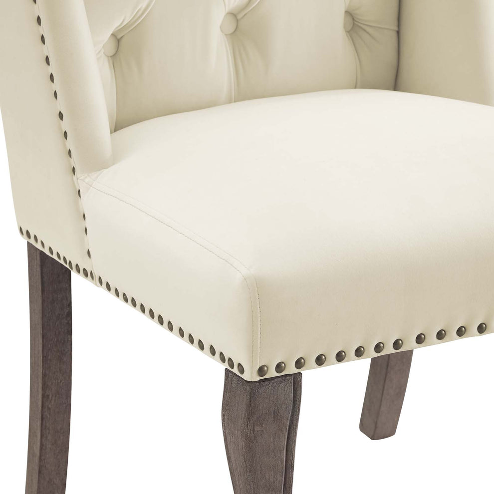 Modway Apprise French Vintage Dining Performance Velvet Side Chair - EEI-3367 | Dining Chairs | Modishstore - 9