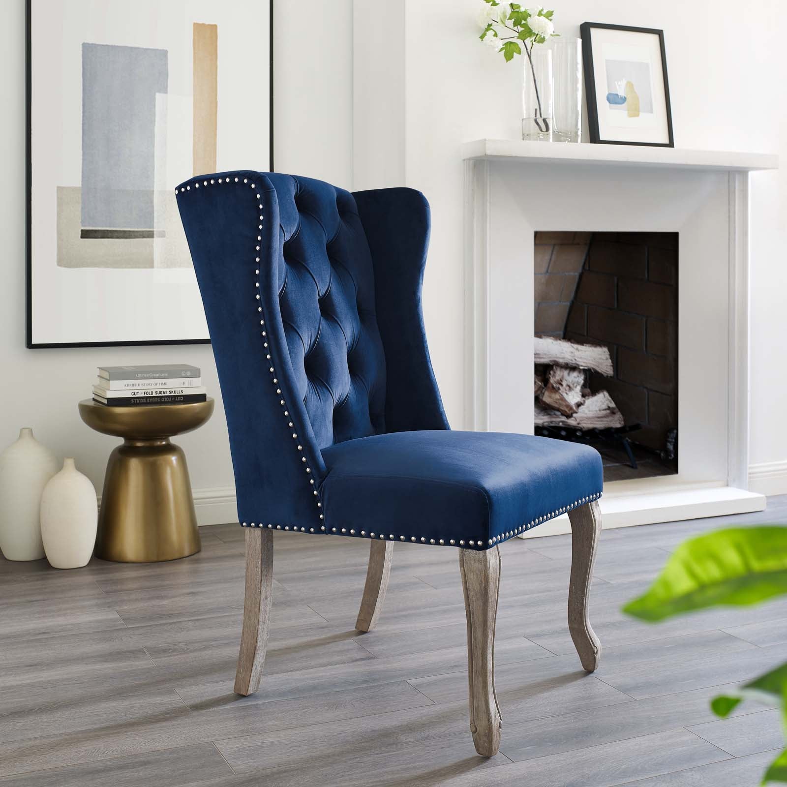 Modway Apprise French Vintage Dining Performance Velvet Side Chair | Dining Chairs | Modishstore-13