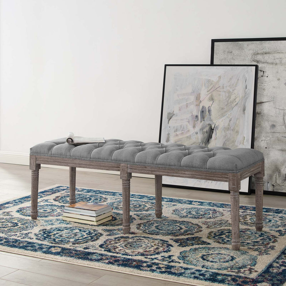 Modway Province French Vintage Performance Velvet Bench - EEI-3368 | Benches | Modishstore - 8