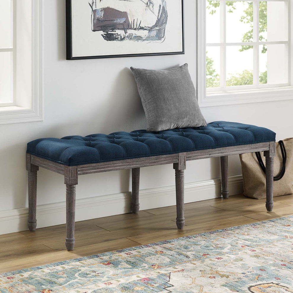 Modway Province French Vintage Performance Velvet Bench - EEI-3368 | Benches | Modishstore - 12