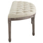 Modway Esteem Vintage French Upholstered Fabric Semi-Circle Bench - EEI-3369 | Benches | Modishstore - 4