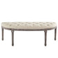 Modway Esteem Vintage French Upholstered Fabric Semi-Circle Bench | Stools & Benches | Modishstore-5