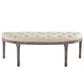 Modway Esteem Vintage French Upholstered Fabric Semi-Circle Bench - EEI-3369 | Benches | Modishstore - 5
