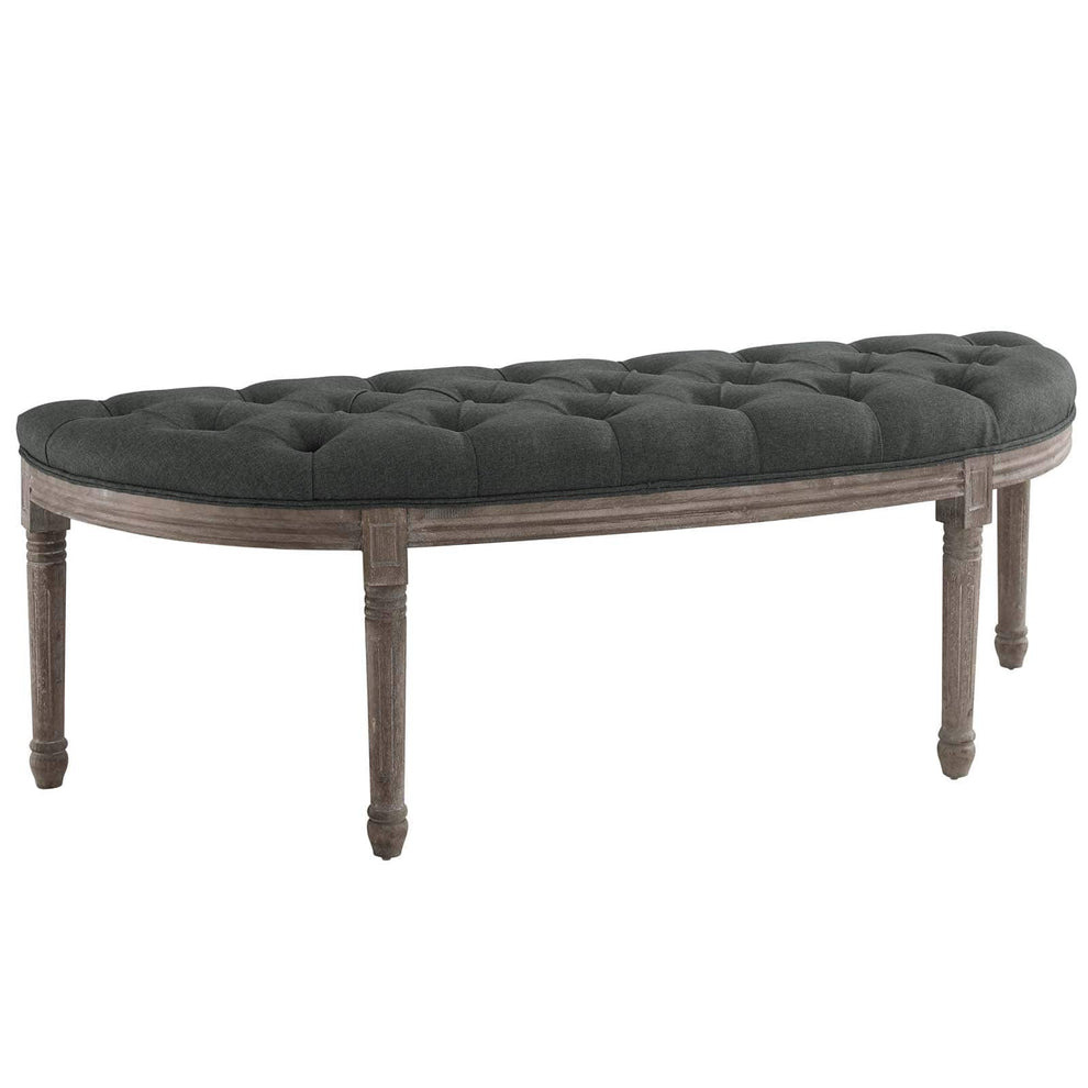 Modway Esteem Vintage French Upholstered Fabric Semi-Circle Bench - EEI-3369 | Benches | Modishstore - 8
