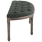 Modway Esteem Vintage French Upholstered Fabric Semi-Circle Bench | Stools & Benches | Modishstore-10