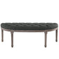 Modway Esteem Vintage French Upholstered Fabric Semi-Circle Bench - EEI-3369 | Benches | Modishstore - 11