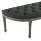 Modway Esteem Vintage French Upholstered Fabric Semi-Circle Bench - EEI-3369 | Benches | Modishstore - 12