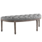 Modway Esteem Vintage French Upholstered Fabric Semi-Circle Bench | Stools & Benches | Modishstore-14
