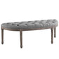 Modway Esteem Vintage French Upholstered Fabric Semi-Circle Bench - EEI-3369 | Benches | Modishstore - 14