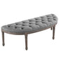 Modway Esteem Vintage French Upholstered Fabric Semi-Circle Bench - EEI-3369 | Benches | Modishstore - 15