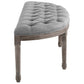 Modway Esteem Vintage French Upholstered Fabric Semi-Circle Bench | Stools & Benches | Modishstore-16