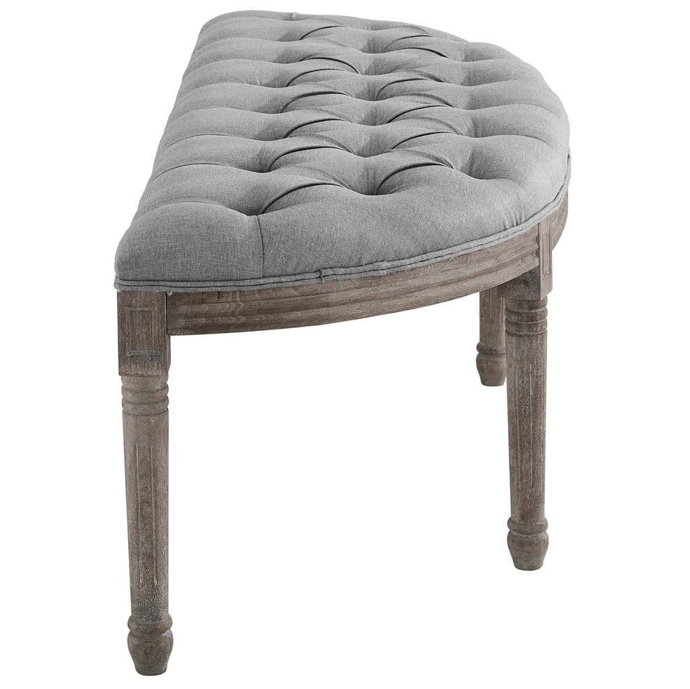 Modway Esteem Vintage French Upholstered Fabric Semi-Circle Bench - EEI-3369 | Benches | Modishstore - 16