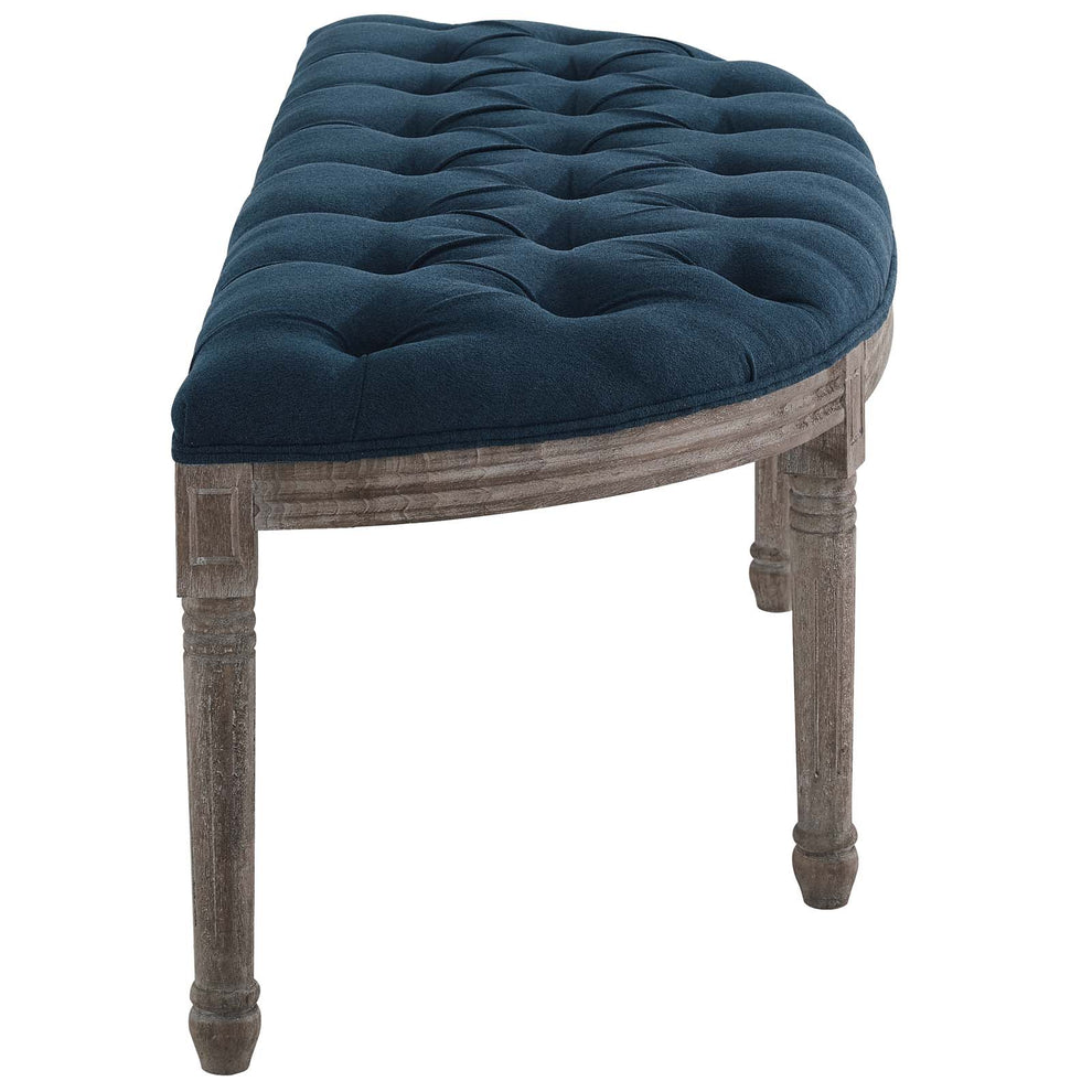 Modway Esteem Vintage French Upholstered Fabric Semi-Circle Bench - EEI-3369 | Benches | Modishstore - 22
