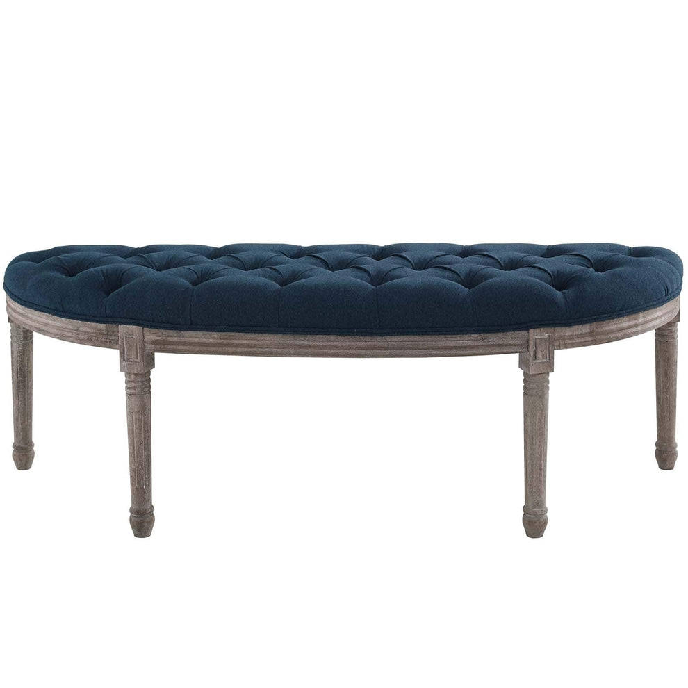 Modway Esteem Vintage French Upholstered Fabric Semi-Circle Bench - EEI-3369 | Benches | Modishstore - 23