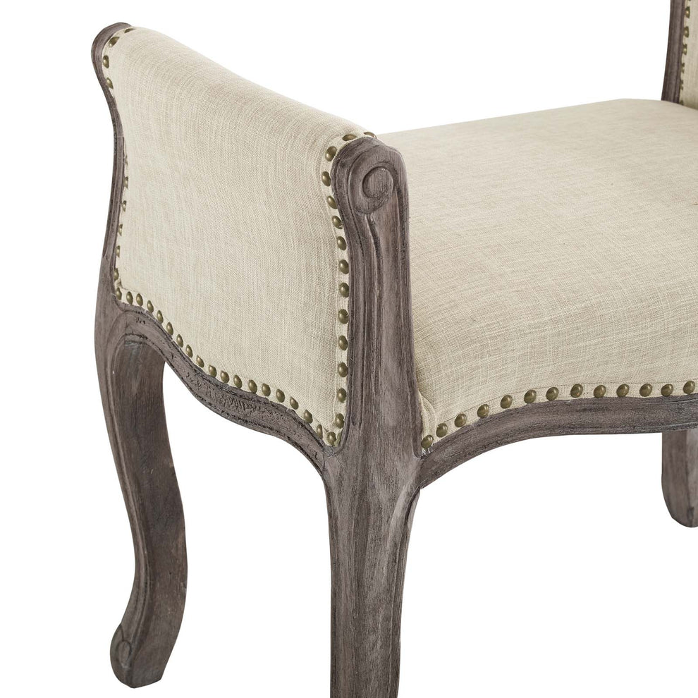 Modway Avail Vintage French Upholstered Fabric Bench - EEI-3370 | Benches | Modishstore - 6