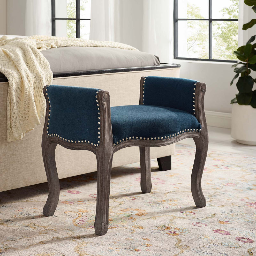 Modway Avail Vintage French Upholstered Fabric Bench - EEI-3370 | Benches | Modishstore - 19