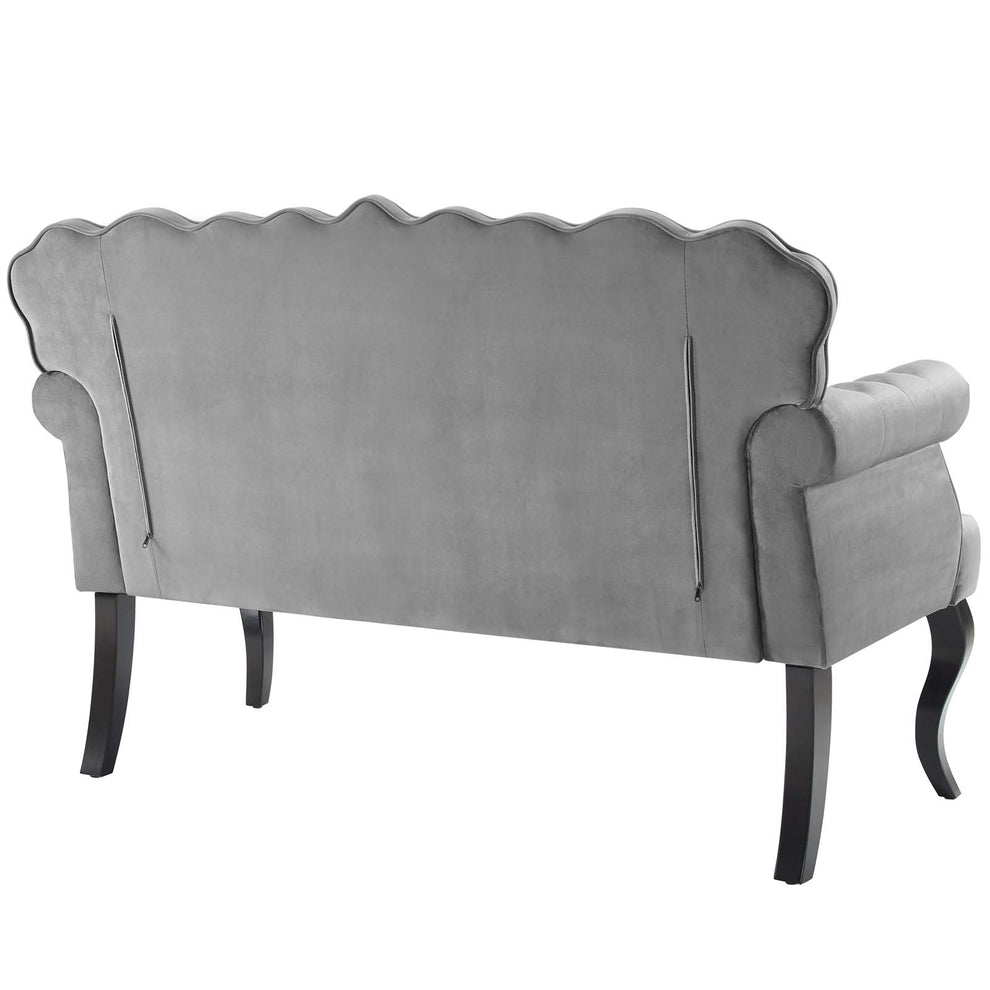 Modway Viola Chesterfield Button Tufted Loveseat Performance Velvet Settee - EEI-3373 | Loveseats | Modishstore - 17