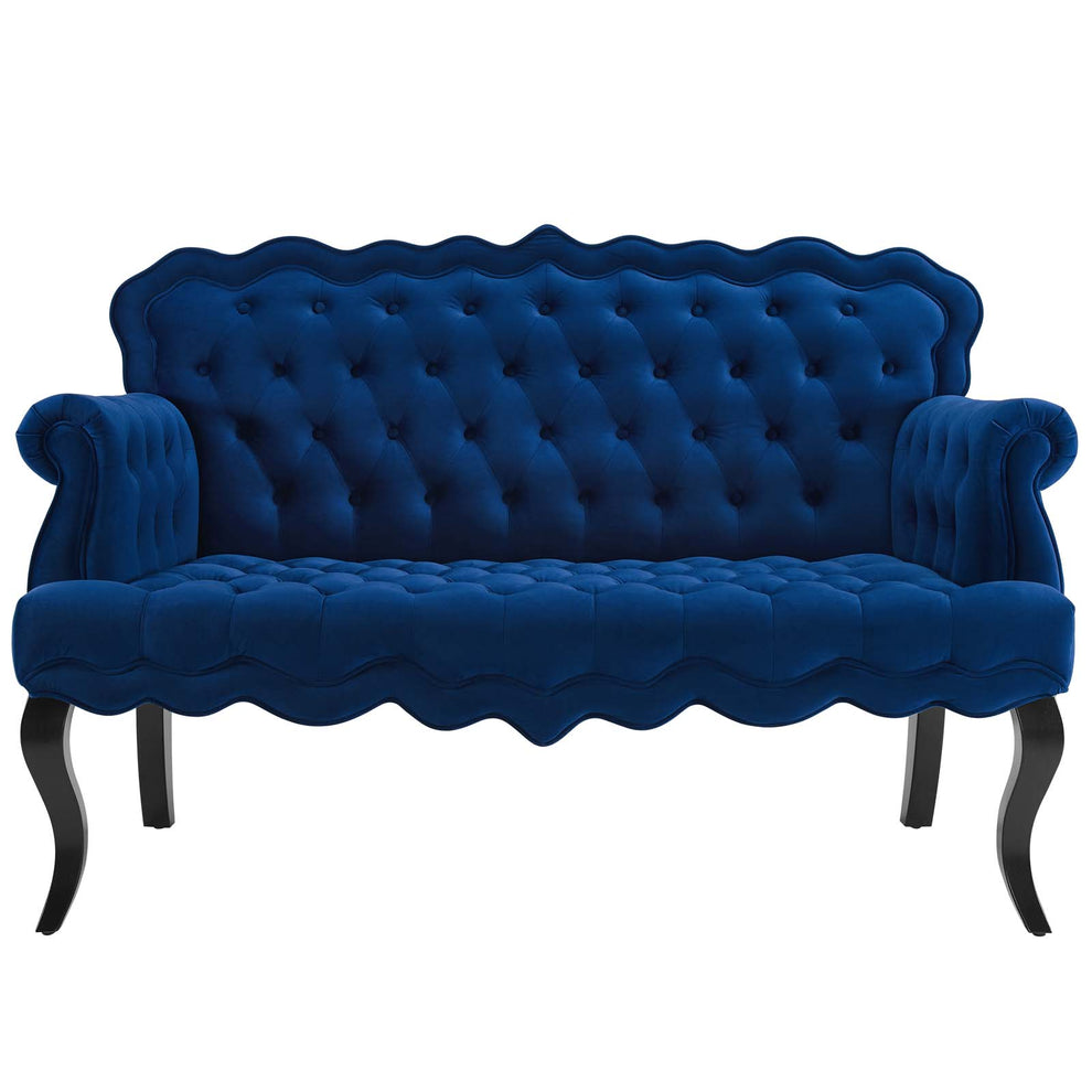 Modway Viola Chesterfield Button Tufted Loveseat Performance Velvet Settee - EEI-3373 | Loveseats | Modishstore - 19
