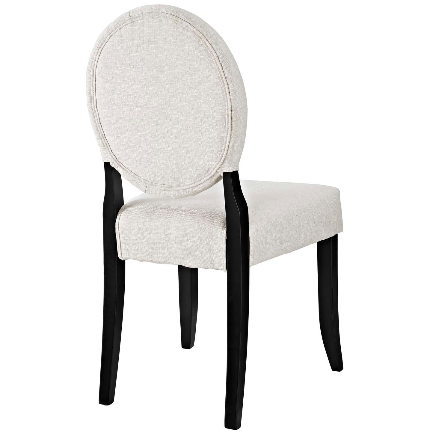 Button Dining Side Chair Upholstered Fabric Set of 4 By Modway - EEI-3376 | Dining Chairs | Modishstore - 5