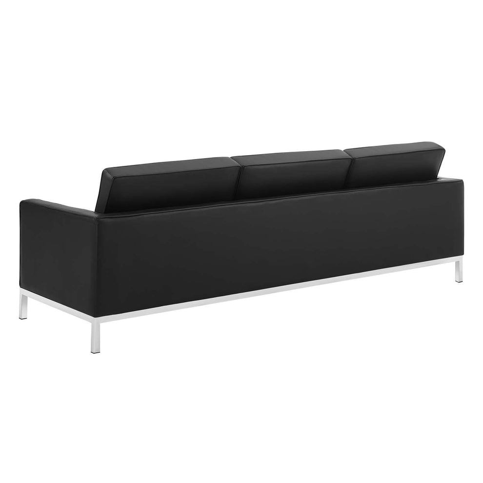 Modway Loft Tufted Button Upholstered Faux Leather Sofa - EEI-3385 | Sofas | Modishstore - 11