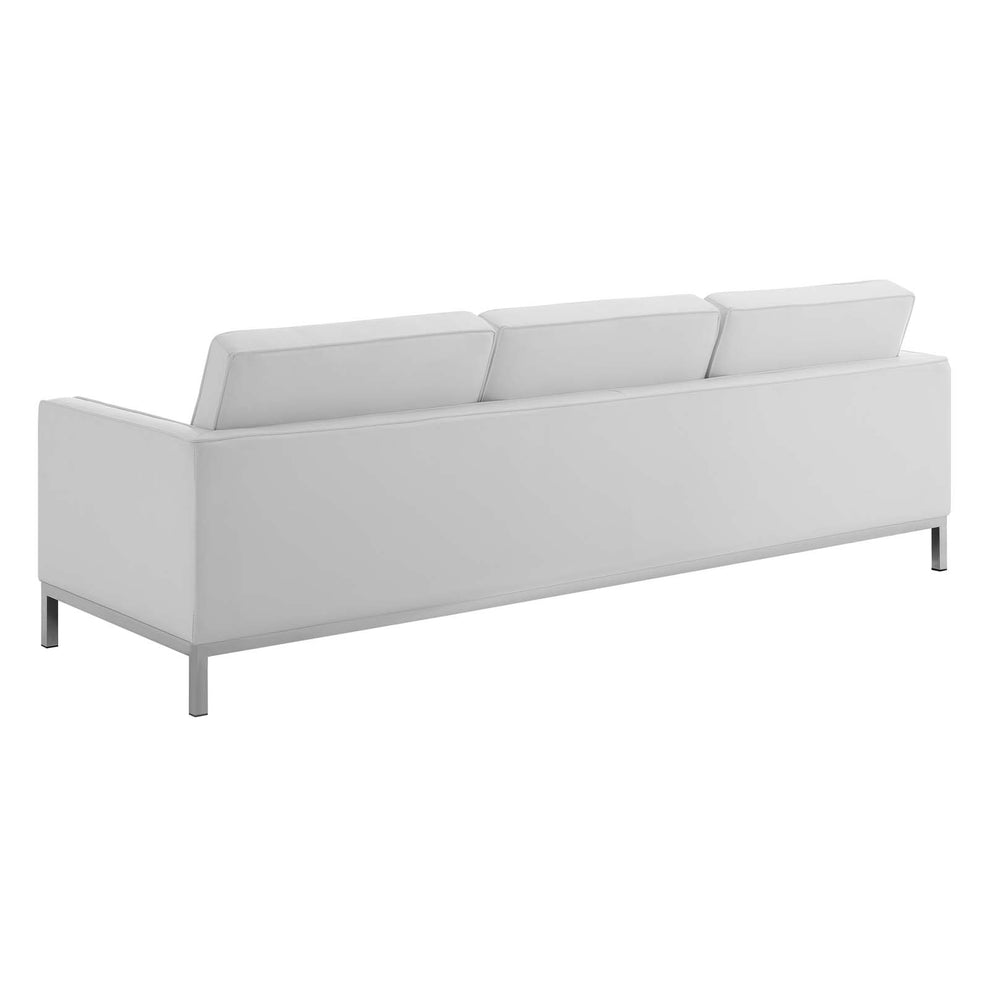 Modway Loft Tufted Button Upholstered Faux Leather Sofa - EEI-3385 | Sofas | Modishstore - 4