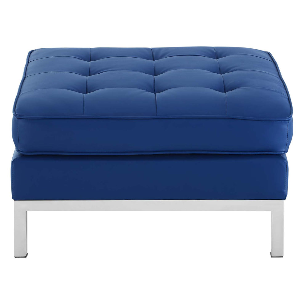 Modway Loft Tufted Button Upholstered Faux Leather Ottoman - EEI-3394 | Ottomans | Modishstore - 13