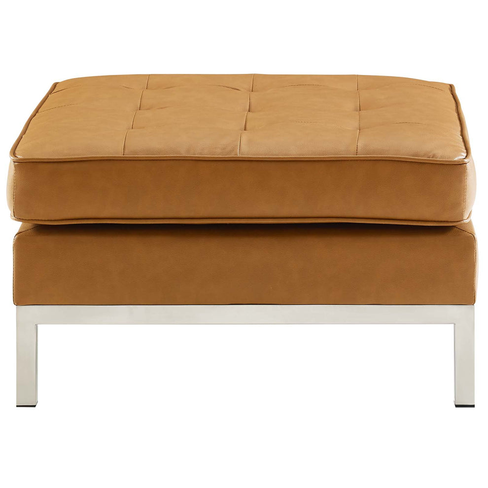 Modway Loft Tufted Button Upholstered Faux Leather Ottoman - EEI-3394 | Ottomans | Modishstore - 19