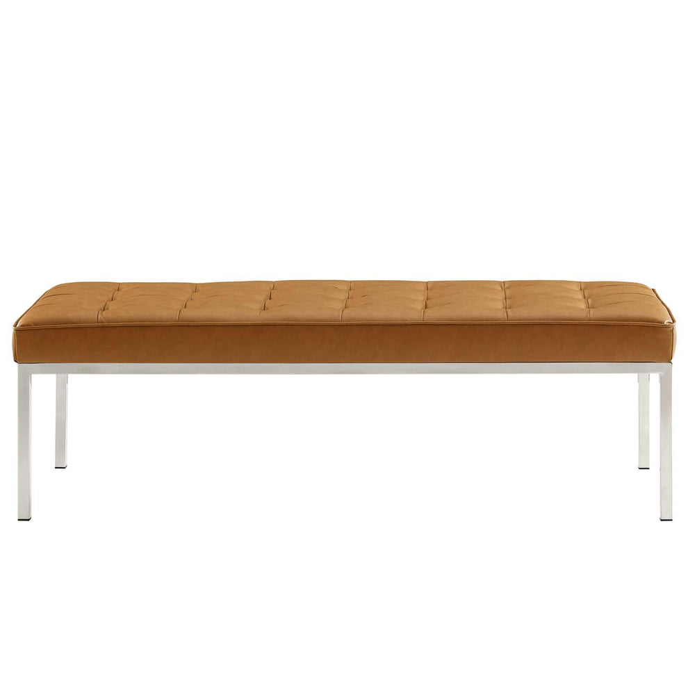 Modway Loft Tufted Button Large Upholstered Faux Leather Bench - EEI-3397 | Benches | Modishstore - 11