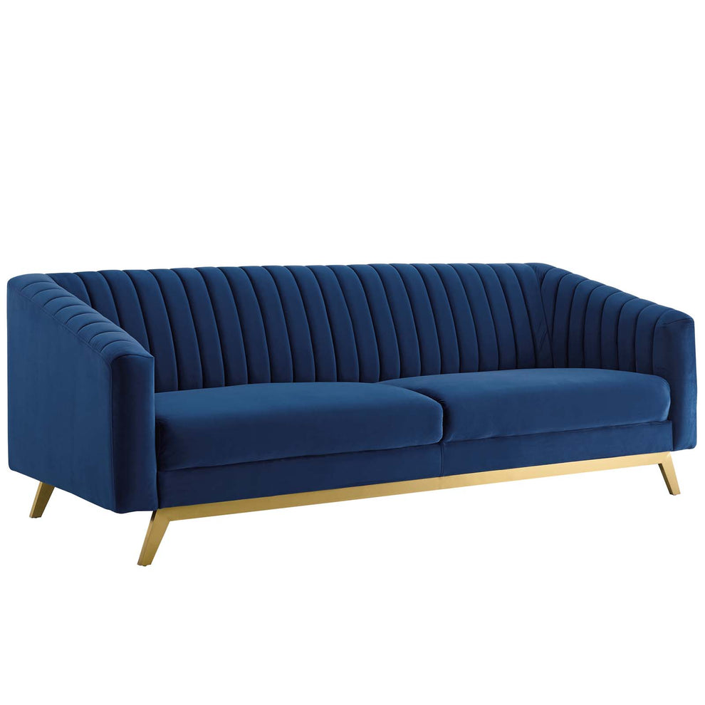 Modway Valiant Vertical Channel Tufted Performance Velvet Loveseat - EEI-3403 | Loveseats | Modishstore - 3