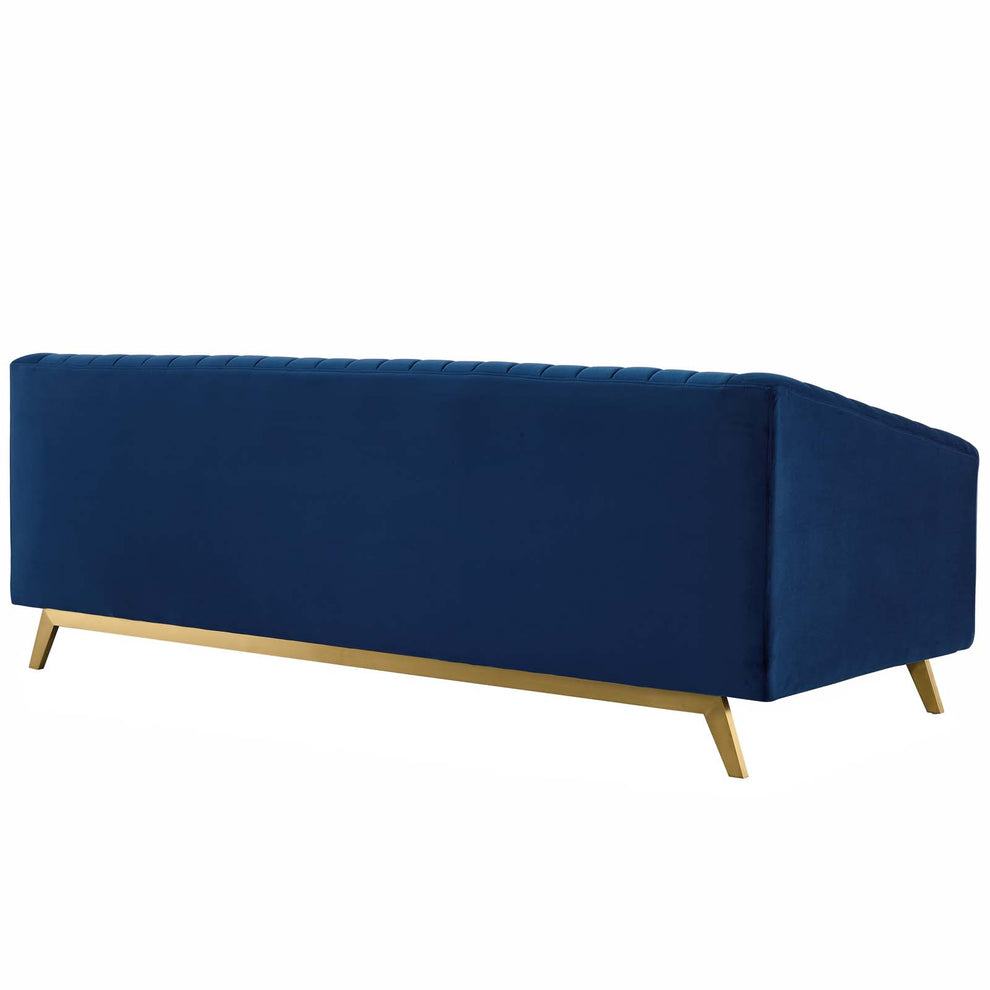 Modway Valiant Vertical Channel Tufted Performance Velvet Loveseat - EEI-3403 | Loveseats | Modishstore - 4