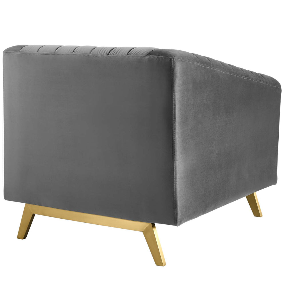 Modway Valiant Vertical Channel Tufted Performance Velvet Armchair - EEI-3404 | Armchairs | Modishstore - 5