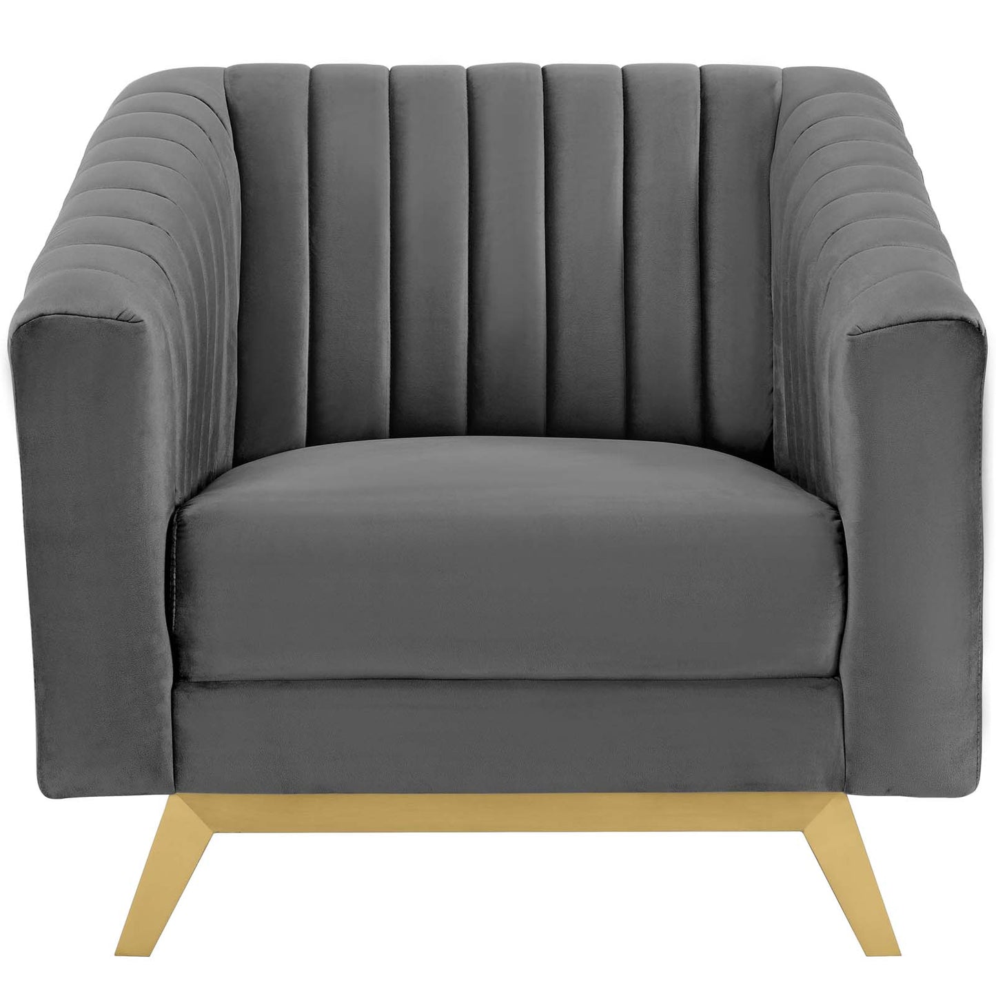 Modway Valiant Vertical Channel Tufted Performance Velvet Armchair - EEI-3404 | Armchairs | Modishstore - 6