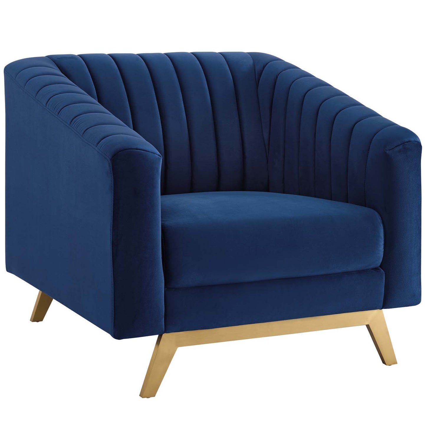 Modway Valiant Vertical Channel Tufted Performance Velvet Armchair - EEI-3404 | Armchairs | Modishstore - 10
