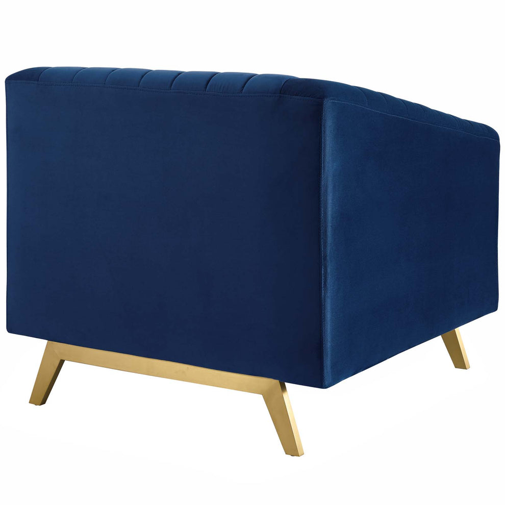 Modway Valiant Vertical Channel Tufted Performance Velvet Armchair - EEI-3404 | Armchairs | Modishstore - 8