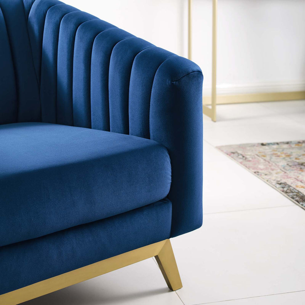 Modway Valiant Vertical Channel Tufted Performance Velvet Armchair - EEI-3404 | Armchairs | Modishstore - 12