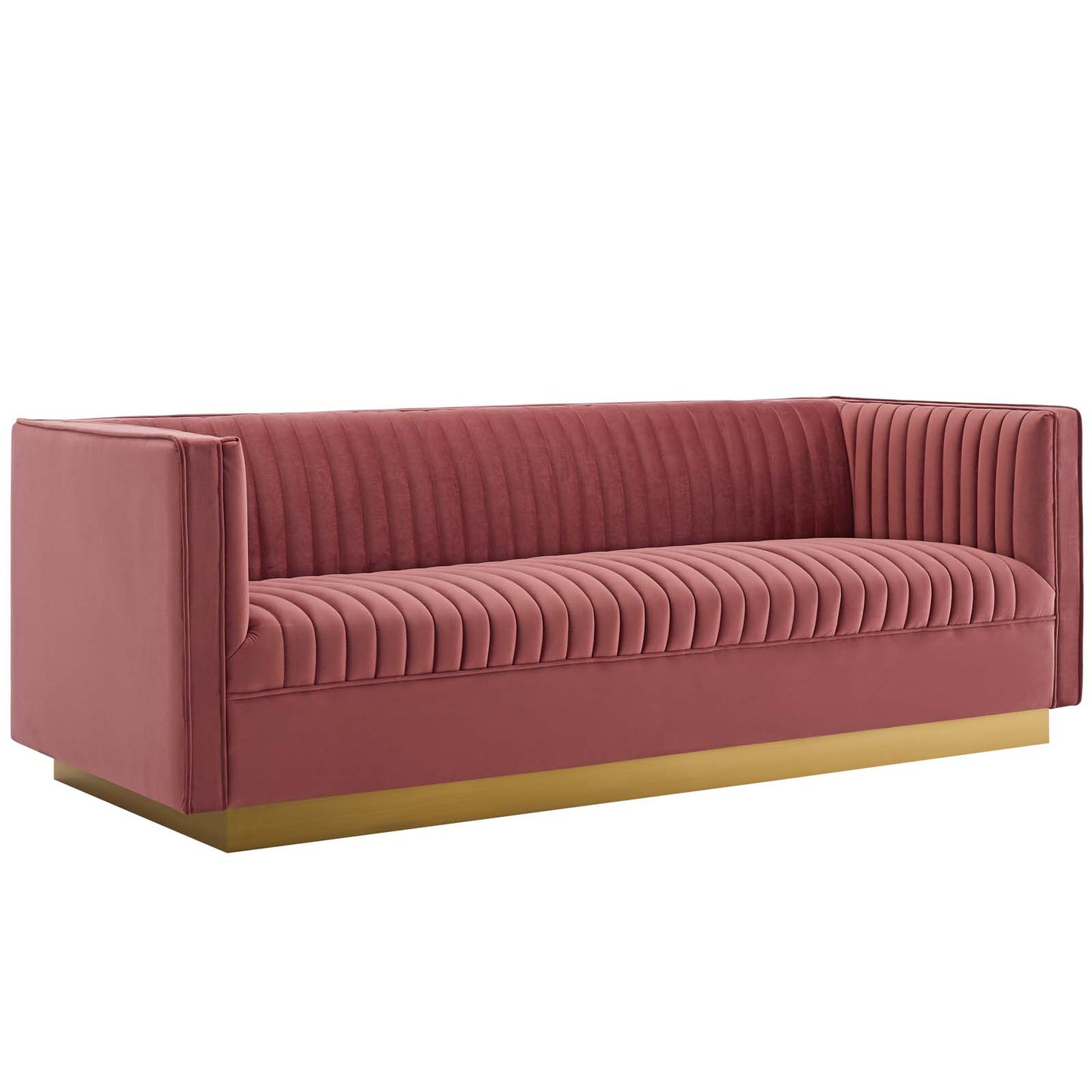 Modway Sanguine Vertical Channel Tufted Performance Velvet Sofa - EEI-3405 | Sofas | Modishstore - 16