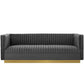 Modway Sanguine Vertical Channel Tufted Performance Velvet Sofa | Sofas | Modishstore-2