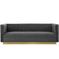 Modway Sanguine Vertical Channel Tufted Performance Velvet Sofa - EEI-3405 | Sofas | Modishstore - 2