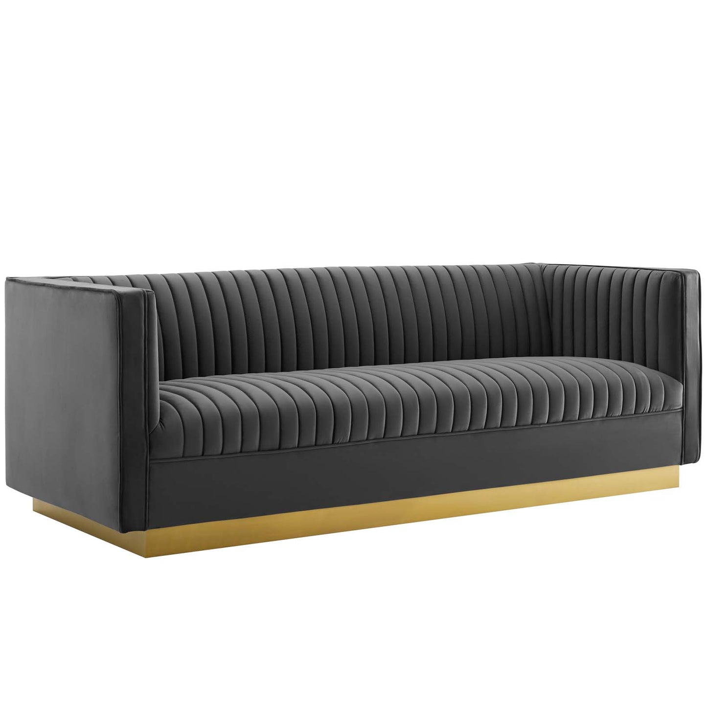 Modway Sanguine Vertical Channel Tufted Performance Velvet Sofa - EEI-3405 | Sofas | Modishstore - 3