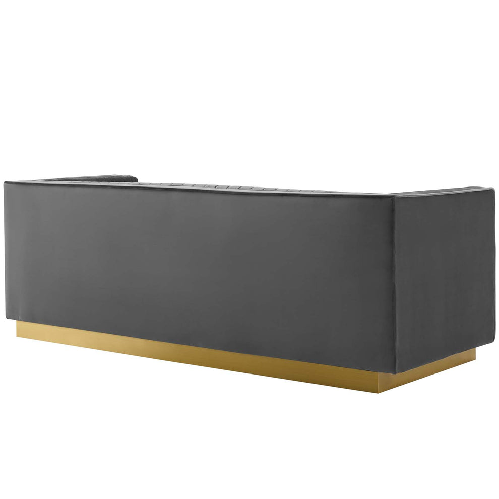 Modway Sanguine Vertical Channel Tufted Performance Velvet Sofa - EEI-3405 | Sofas | Modishstore - 14