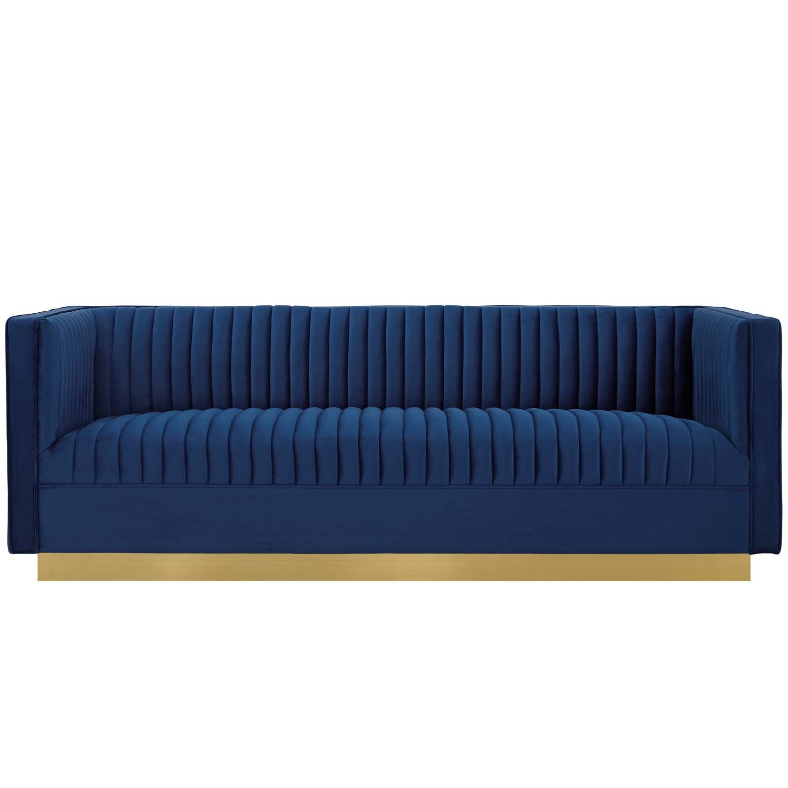 Modway Sanguine Vertical Channel Tufted Performance Velvet Sofa - EEI-3405 | Sofas | Modishstore - 9