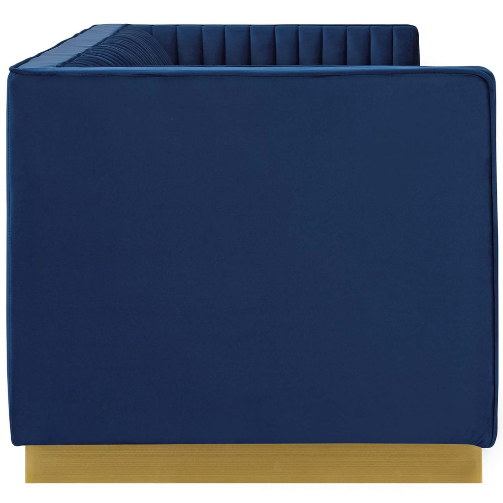 Modway Sanguine Vertical Channel Tufted Performance Velvet Sofa - EEI-3405 | Sofas | Modishstore - 7