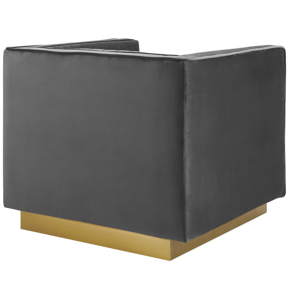 Modway Sanguine Vertical Channel Tufted Accent Performance Velvet Armchair - EEI-3406 | Armchairs | Modishstore - 7