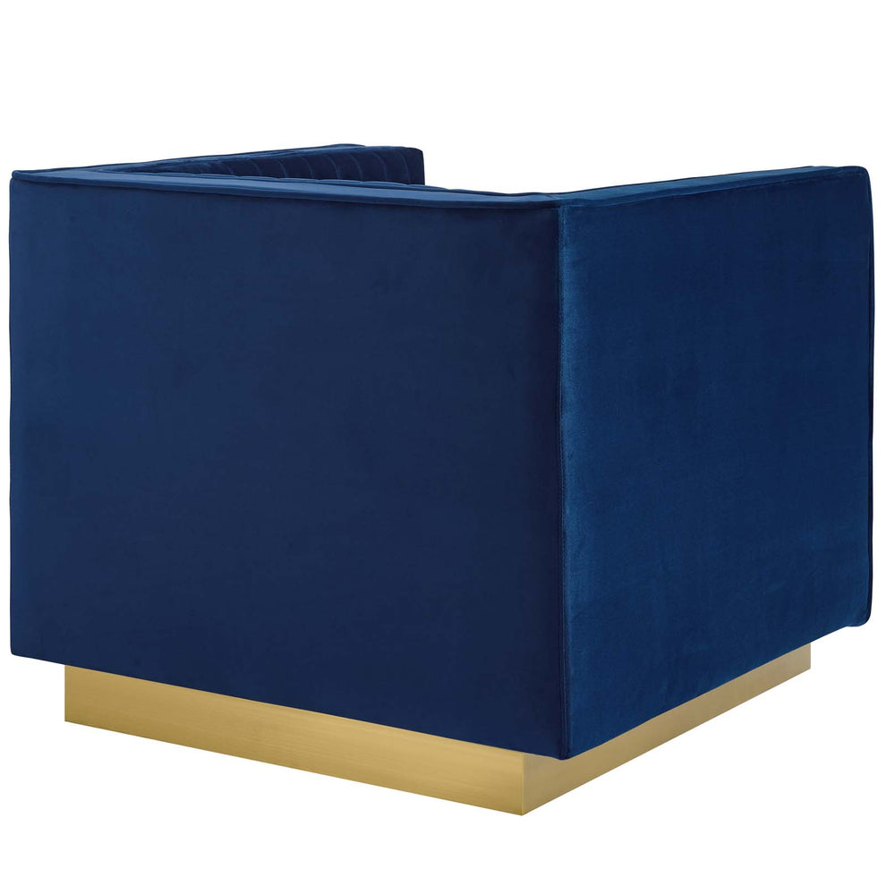 Modway Sanguine Vertical Channel Tufted Accent Performance Velvet Armchair - EEI-3406 | Armchairs | Modishstore - 5