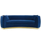 Modway Resolute Curved Performance Velvet Sofa - EEI-3408 | Sofas | Modishstore - 8