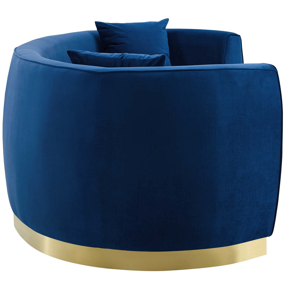Modway Resolute Curved Performance Velvet Sofa - EEI-3408 | Sofas | Modishstore - 9