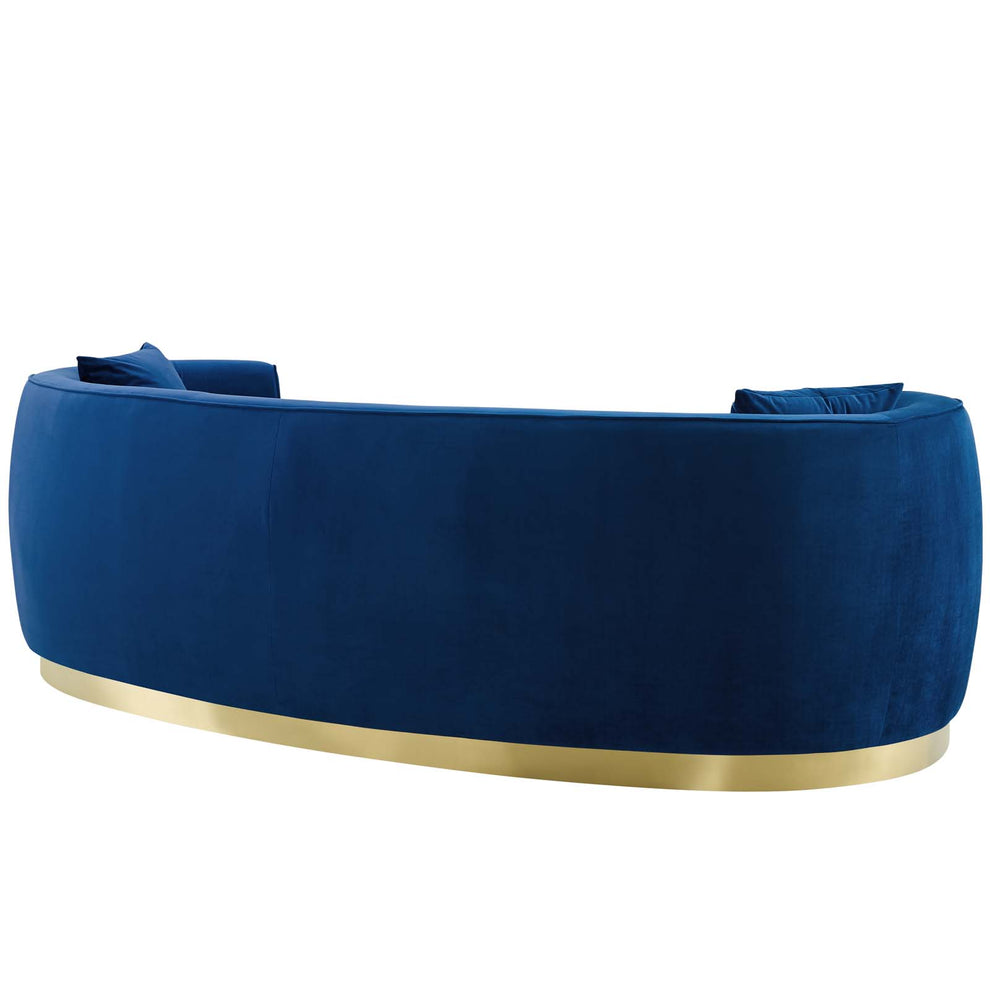 Modway Resolute Curved Performance Velvet Sofa - EEI-3408 | Sofas | Modishstore - 10