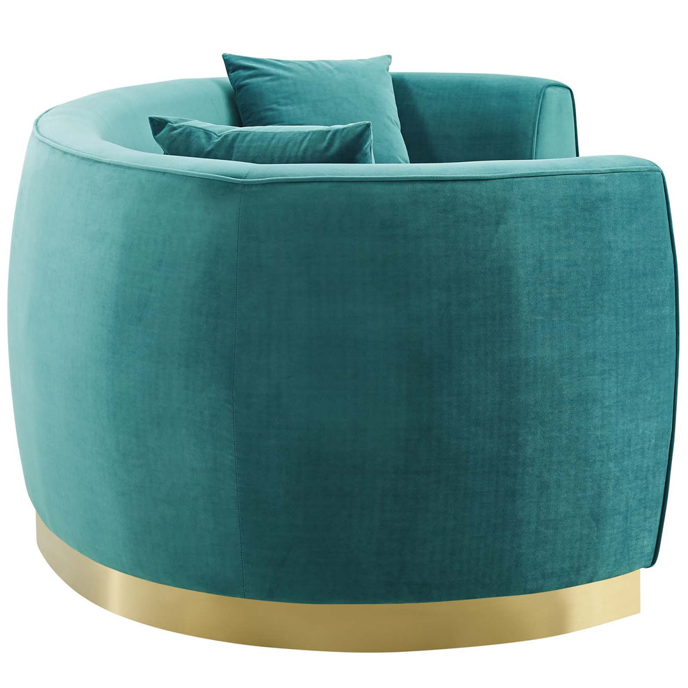 Modway Resolute Curved Performance Velvet Sofa - EEI-3408 | Sofas | Modishstore - 13